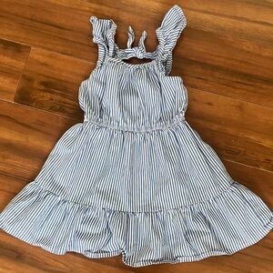Crewcuts Blue and White Striped Dress